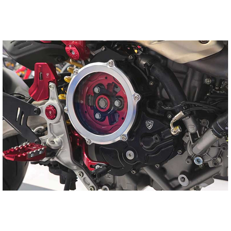 CARTER EMBRAYAGE TRANSPARENT CNC RACING DUCATI HYPERMOTARD 698