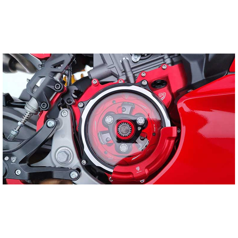 CARTER EMBRAYAGE TRANSPARENT CNC RACING PANIGALE/STREETFIGHTER V2 2025/*