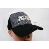 CASQUETTE EVO X LOGO NOIR FOND BLANC