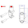 cavalier-pour-maitre-cylindre-brembo-gauche-en-m8-couleur Cavalier pour maitre cylindre brembo gauche en m8 couleur