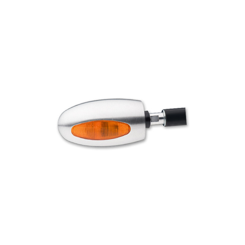 CLIGNOTANT AVANT EMBOUT GUIDON BL1000 ORANGE ALUMINIUM SATIN MAT UNITE