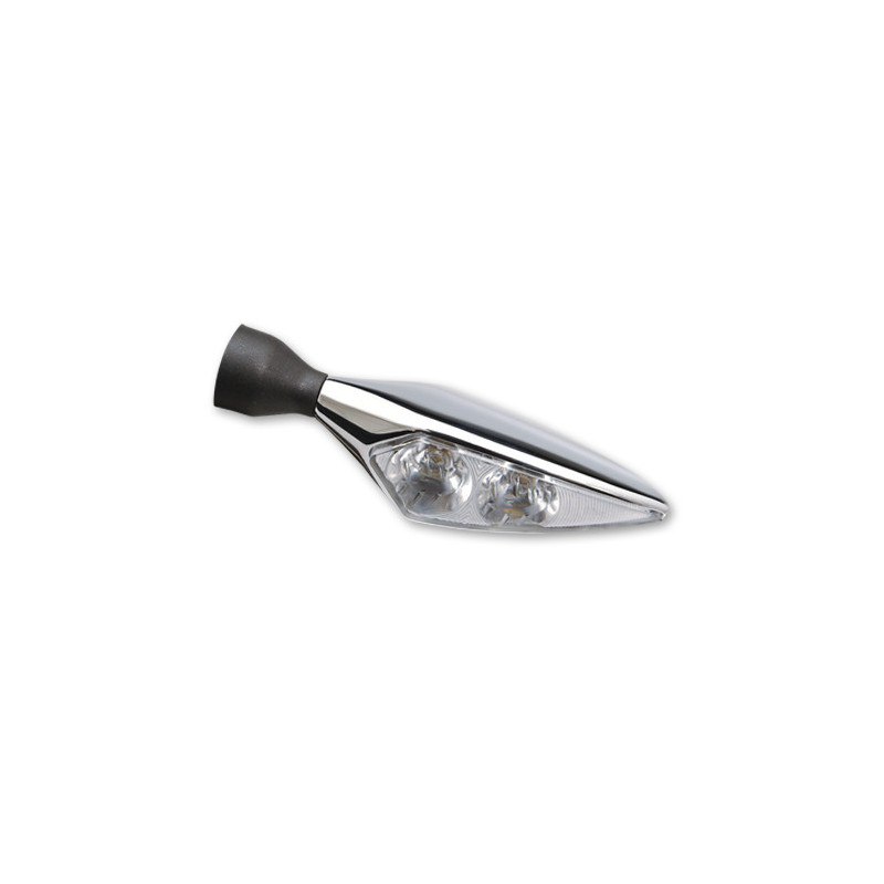 CLIGNOTANT ET FEU ARRIERE ET FEU STOP LED MICRO RHOMBUS PL CHROME UNITE ARD