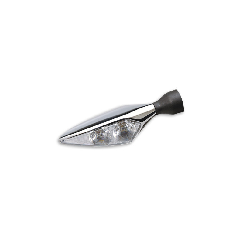 CLIGNOTANT ET FEU ARRIERE ET FEU STOP LED MICRO RHOMBUS PL CHROME UNITE ARG