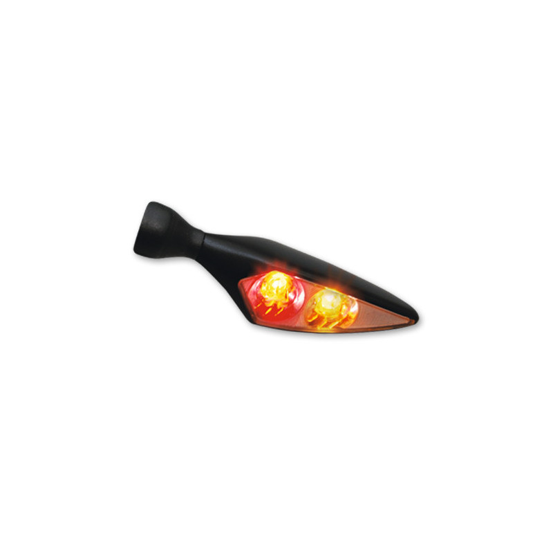 CLIGNOTANT ET FEU ARRIERE ET FEU STOP LED MICRO RHOMBUS PL NOIR UNITE ARD