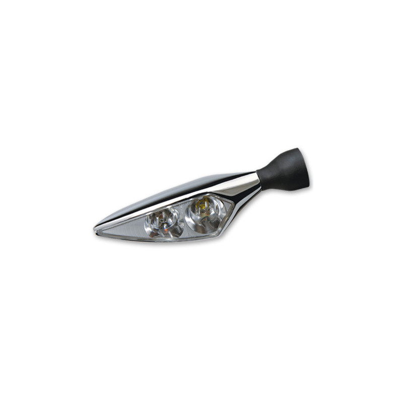 CLIGNOTANT ET FEU POSITION AVANT LED MICRO RHOMBUS PL CHROME UNITE AVD