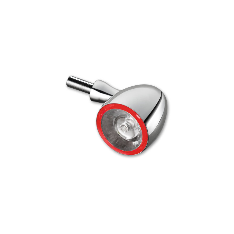 CLIGNOTANT ET FEU POSITION ET FEU STOP LED BULLET 1000 DF CHROME UNITE ARRIE