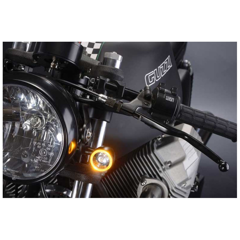 CLIGNOTANT ET FEU POSITION LED BULLET 1000 PL NOIR UNITE AVANT