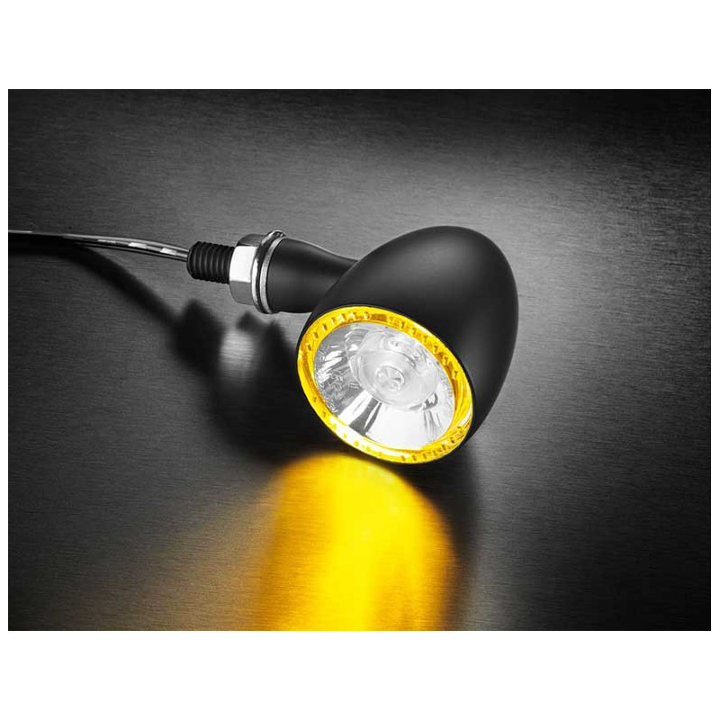 CLIGNOTANT ET FEU POSITION LED BULLET 1000 PL NOIR UNITE AVANT