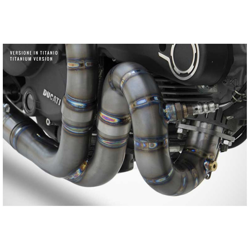 Collecteurs 2 en 2 inox Ducati scrambler monster 797 Zard