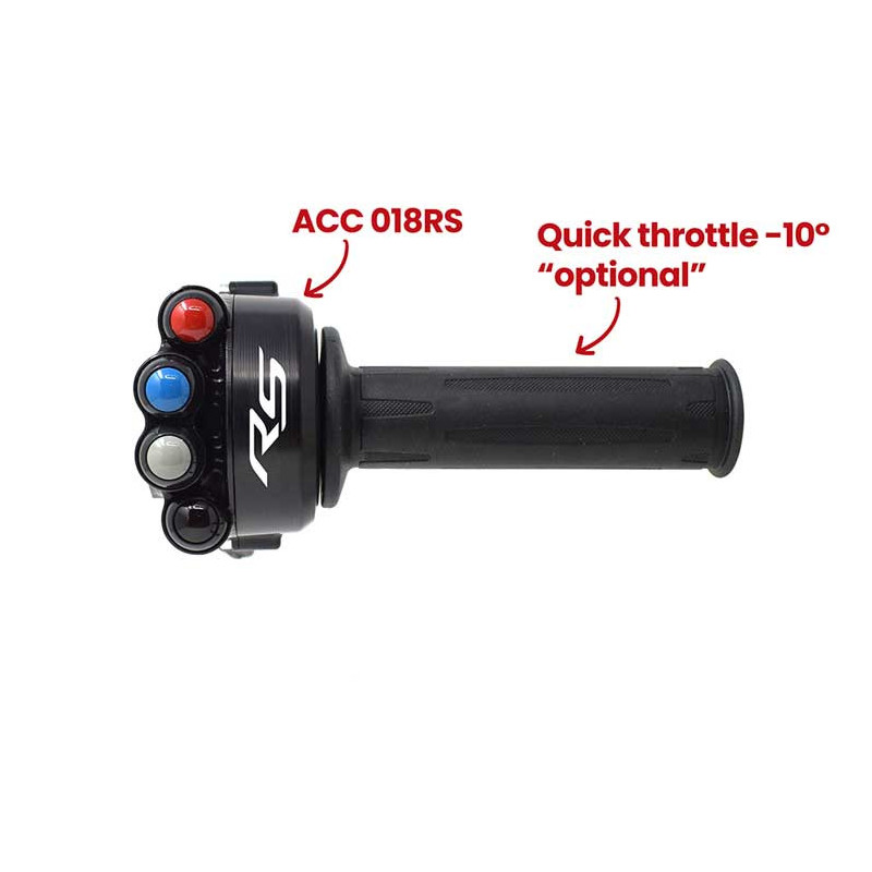 Commande de gaz commodo Intégré Jet Prime inscrit RS Commande de gaz commodo Intégré Jet Prime inscrit RS
