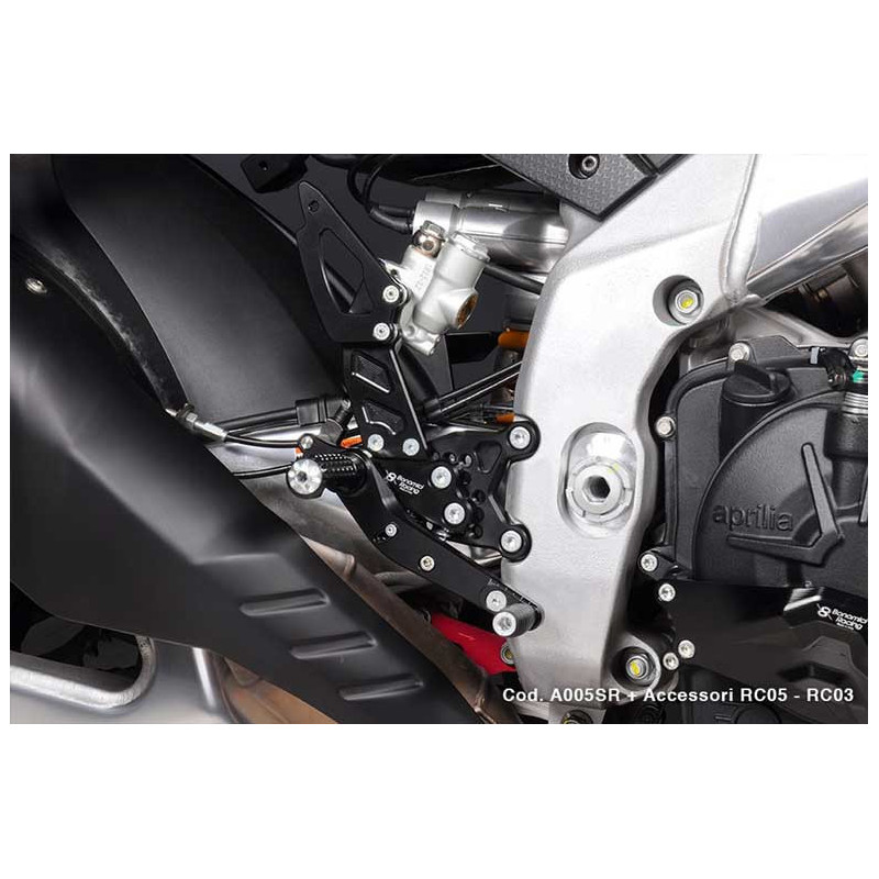 Commande reculées BONAMICI aluminium APRILIA RSV4