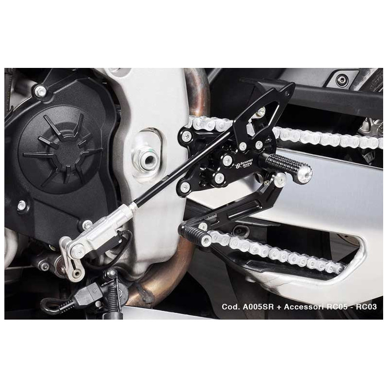 COMMANDES RECULÉES ALUMINIUM APRILIA RSV4  RF - TUONO V4 (NORMAL) + KSA01 2017/2