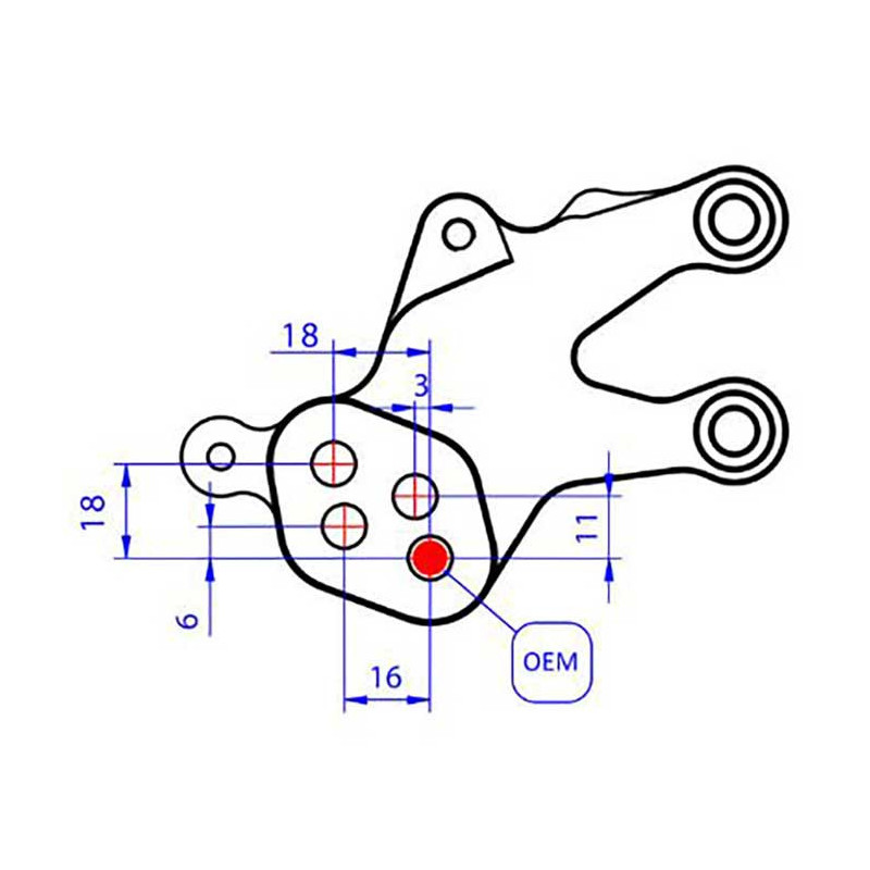 COMMANDES RECULEES REGLABLES CNC RACING Ducati Streetfighter V2