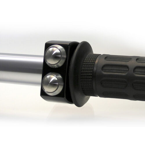 COMMODO BOITIER NOIR 2 BOUTONS POLIS 22mm
