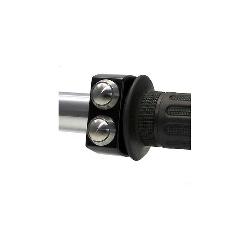 COMMODO BOITIER NOIR 3 BOUTONS POLIS 22MM