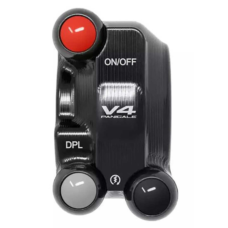 COMMODO DE GUIDON JETPRIME AVEC COMMANDE D'ACCÉLÉRATEUR POUR PANIGALE V4