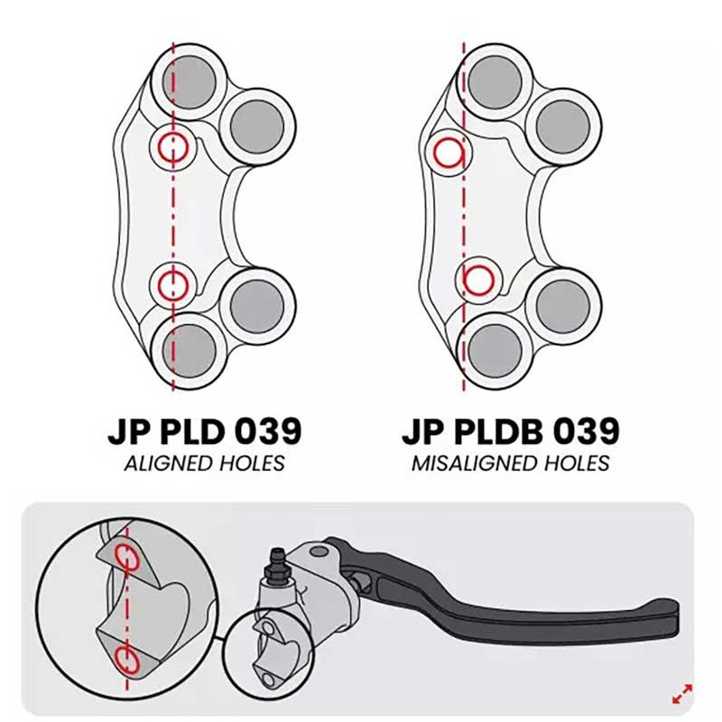 COMMODO DROIT ROUTE JET PRIME TRIUMPH STREET TRIPLE 765 (MAÎTRE-CYLINDRE BREMBO)