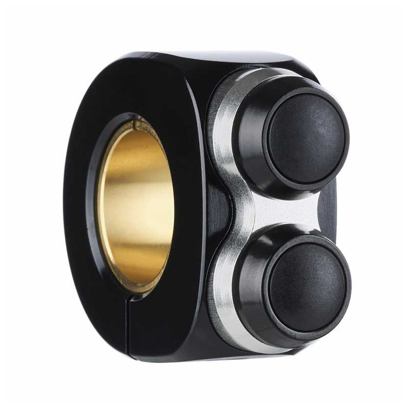 COMMODO MO.SWITCH BASIC DEUX BOUTONS NOIR SILVER