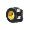 COMMODO MO.SWITCH BASIC LED NOIR/SILVER DEUX BOUTONS