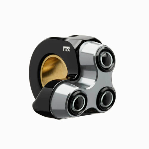 COMMODO MO.SWITCH BASIC LED NOIR/SILVER DROIT TROIS BOUTONS