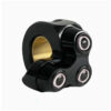 COMMODO MO.SWITCH BASIC LED NOIR/SILVER GAUCHE TROIS BOUTONS