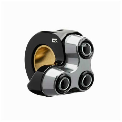COMMODO MO.SWITCH BASIC LED NOIR/SILVER GAUCHE TROIS BOUTONS