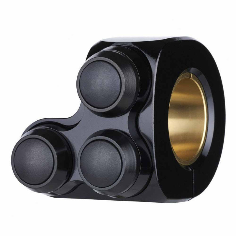 commodo-moswitch-basic-noir-droit-trois-boutons COMMODO MO.SWITCH BASIC NOIR DROIT TROIS BOUTONS