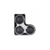 COMMODO MO.SWITCH BASIC NOIR SILVER GAUCHE TROIS BOUTONS COMMODO MO.SWITCH BASIC NOIR SILVER GAUCHE TROIS BOUTONS