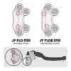 COMMODO PLUG AND PLAY DROIT ROUTE JET PRIME Ducati Desert X (trous alignés)