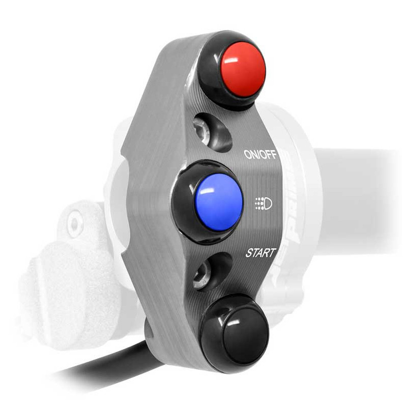 COMMODO RACING DROIT POUR TIRAGE RAPIDE JET PRIME (Ducati) TITANE
