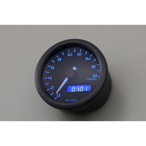 Compte tour noir 18 000 tr-min Velona 60mm