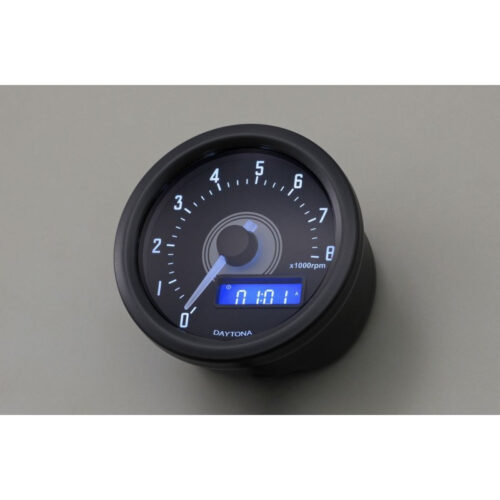 Compte tour noir 8 000 tr-min Velona 60mm