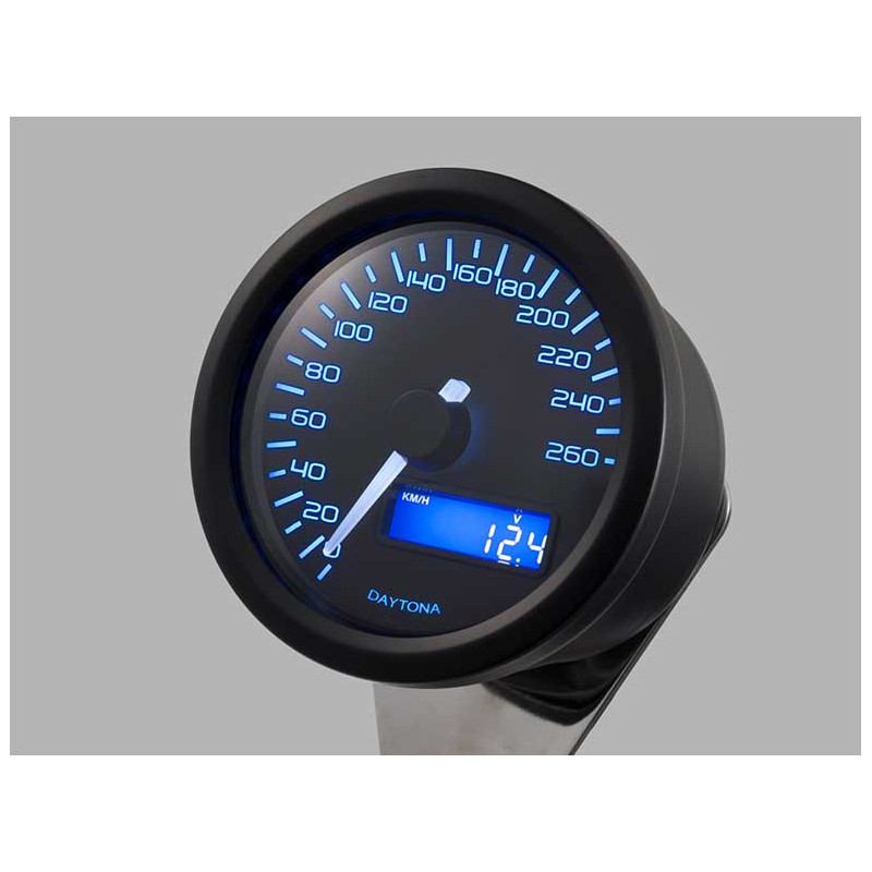 compteur-de-vitesse-noir-260-kmh-velona-60mm Compteur de vitesse noir 260 kmh Velona 60mm