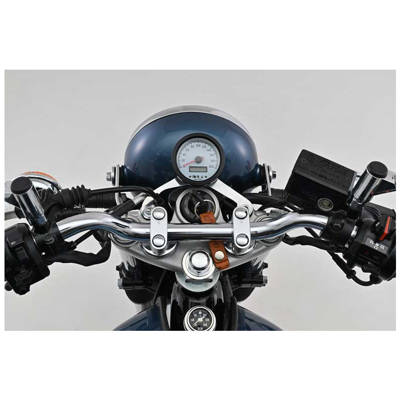COMPTEUR MOTO VELONA 60 MM BLANC 200km/h