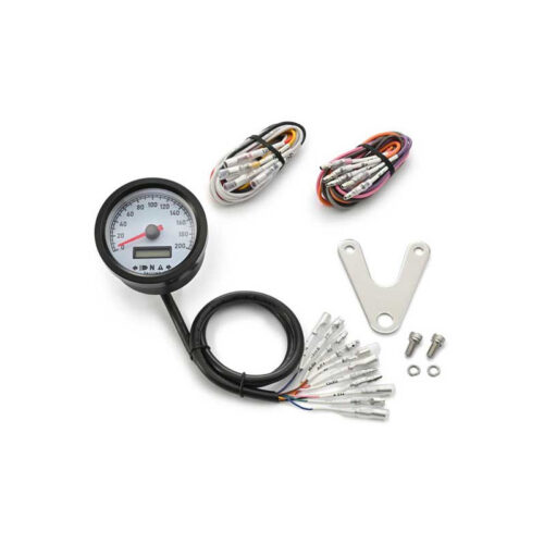 COMPTEUR MOTO VELONA 60 MM BLANC 200km/h