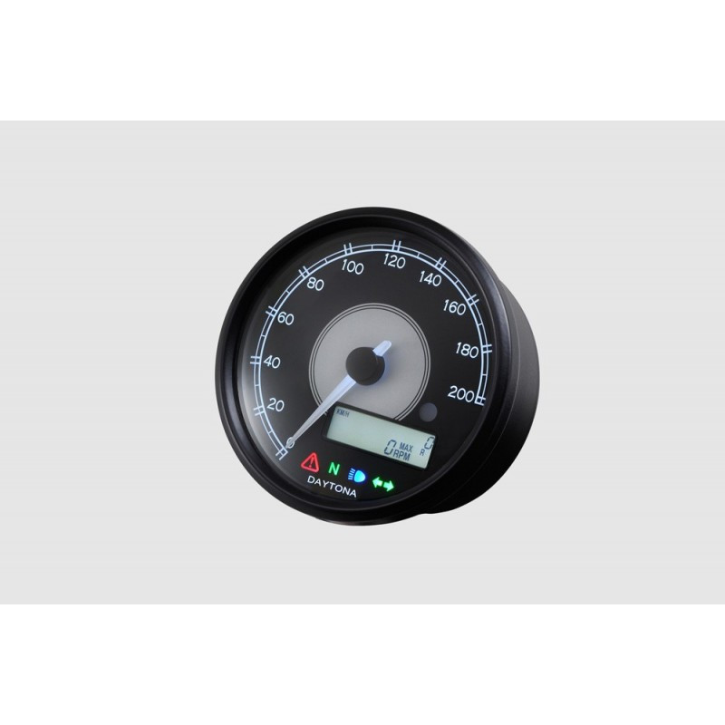 Compteur Velona 200 KMH RPM affichage LCD 80 mm