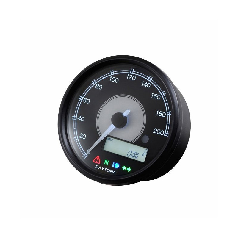 Compteur Velona 200 KMH RPM affichage LCD 80 mm