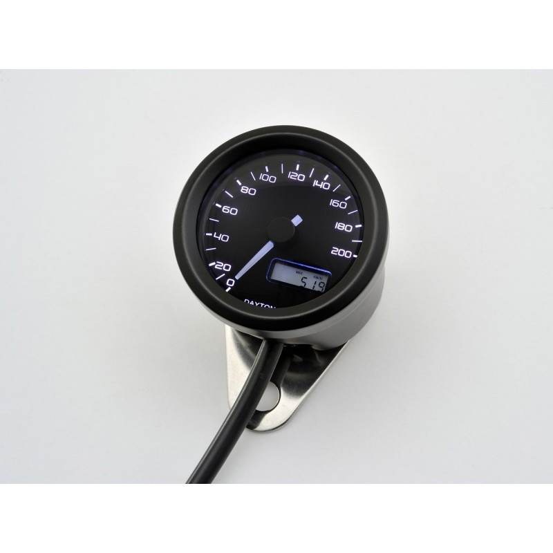 compteur-vitesse-noir-200-kmh-velona-48-mm Compteur vitesse noir 200 KMH Velona 48 MM