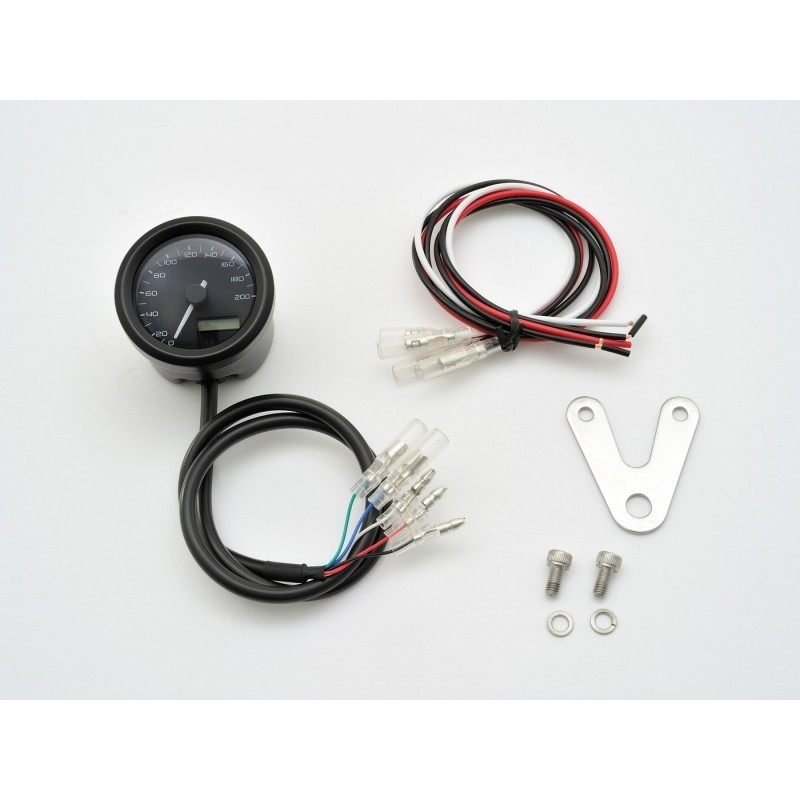 compteur-vitesse-noir-200-kmh-velona-48-mm Compteur vitesse noir 200 KMH Velona 48 MM