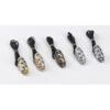 CONTACTEUR VINTAGE DOUBLE BOUTON EN LAITON CHROME SATINE