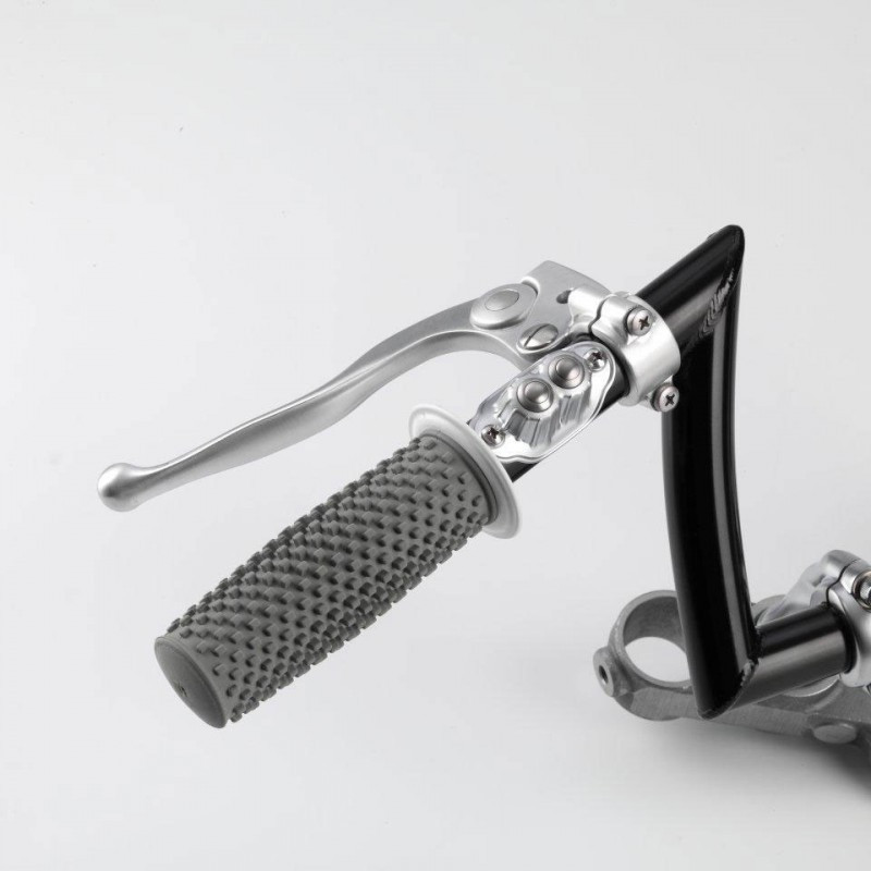 CONTACTEUR VINTAGE DOUBLE BOUTON EN LAITON CHROME SATINE