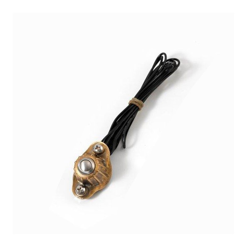 CONTACTEUR VINTAGE SIMPLE COMMANDE EN LAITON BRUT