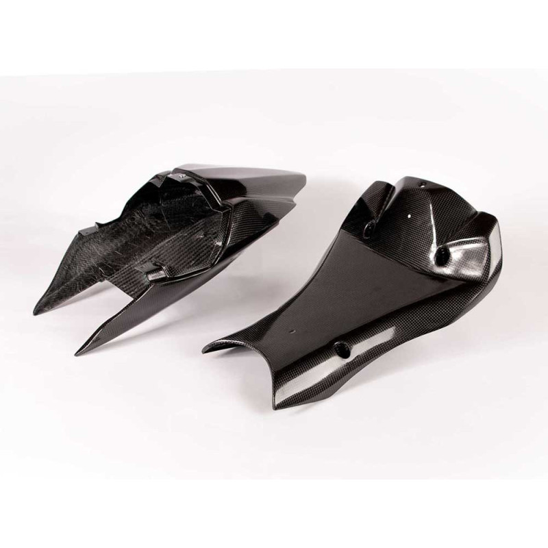 coque arrière racing carbone (2 pcs)