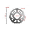 COURONNE DURALUMINIUM ERGAL POUR JANTE OZ BST ROTOBOX
