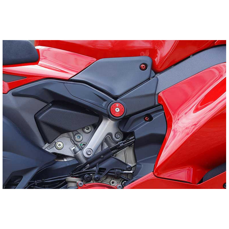 COUVERCLES LATÉRAUX DE RÉSERVOIR DUCATI PANIGALE V4 - CARBONE