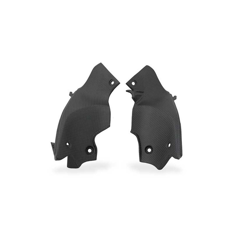 COUVRE TE DE FOURCHE CARBONE MAT CNC RACING DROIT ET GAUCHE Ducati Streetfighter