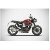 Double échappement bas inox conique Zard