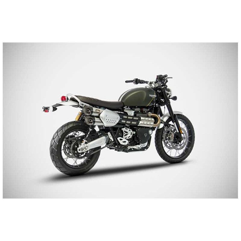 Double échappement haut inox Zard