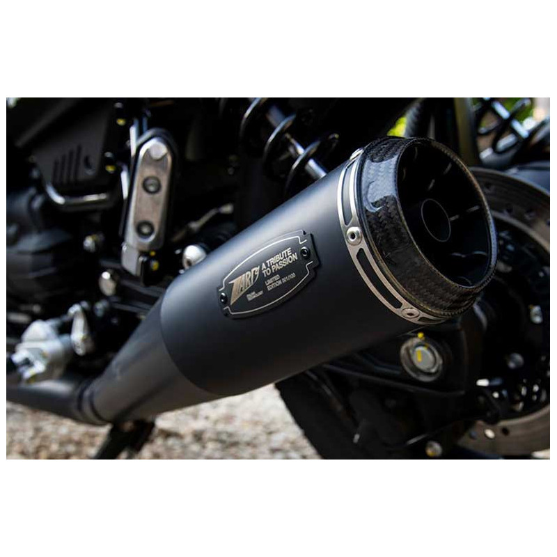 DOUBLE ECHAPPEMENT LIMITED EDITION ZARD INOX EMBOUT CARBONE MOTO GU