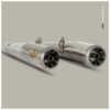 DOUBLE ECHAPPEMENT ZARD INOX NOIR MOTO GUZZI V7 850